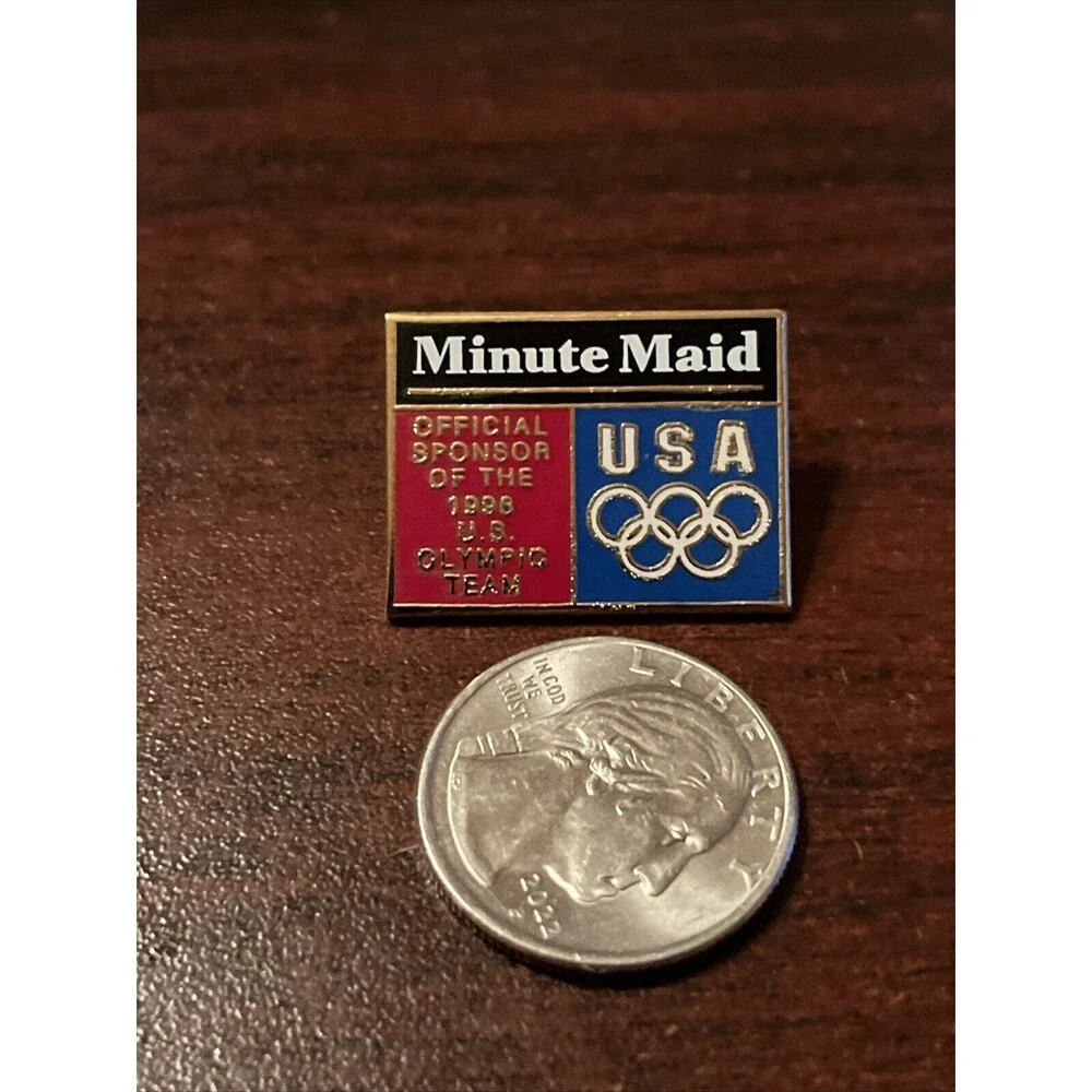 Vintage Minute Maid Team USA Sponsor 1996 Atlanta‎ Olympics Lapel Hat Pin